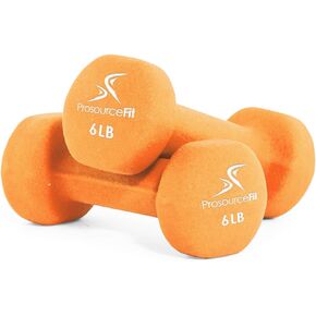 ProsourceFit Neoprene Dumbbell Coated for Non-Slip Grip, 10 lb