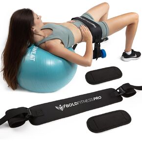 Hip Thrust Belt For Dumbbells Heavy, Kettlebells, Plates - Ultra-Durable Booty Belt for Hip Thrust - Hip Thrust Pad With Weight Support Pouches for Ultimate Stability and Comfort - Weight Lifting Belt