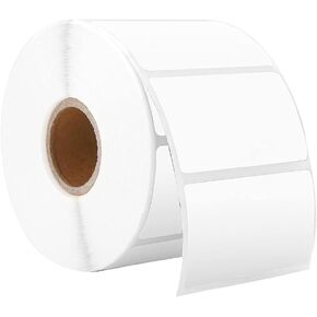 3x2 inch White Direct Thermal Labels, Barcode Address Label Stickers, Compatible with Rollo & Zebra Thermal Label Printer(500 per roll)