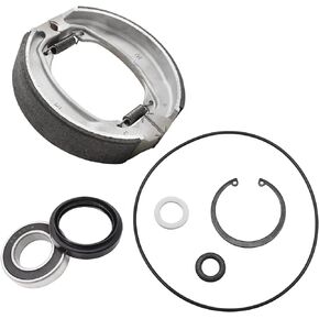 Rear Brake Drum Shoes Bearing Seals Kit for Honda Recon 250 TRX250 TRX250EX TRX250X 1997-2021
