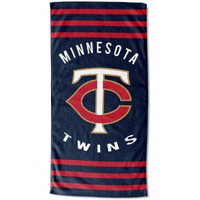 The Northwest Company Minnesota Twins Striped Beach Towel 30" x 60"