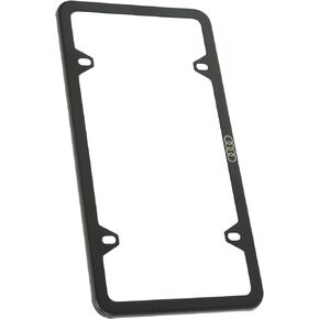 Genuine Audi ZAW071801C Slimline License Plate Frame with Audi Ring
