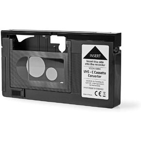 HQ VHS-C Video Cassette Adaptor - NOT COMPATIBLE WITH 8mm/MiniDV/Hi8 Tapes !