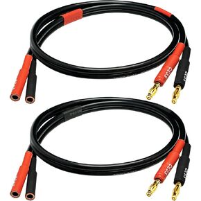 CNCESS Banana Male to Female Extension Cable, 6 ft, 2-Pack in Kuwait