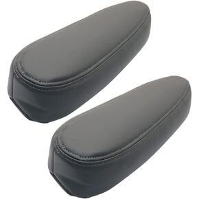 Priprilod Black Driver & Passenger Seat Armrest Cover Compatible with Chevy Tahoe Suburban Silverado Avalanche Sierra Yukon 2003 2004 2005 2006