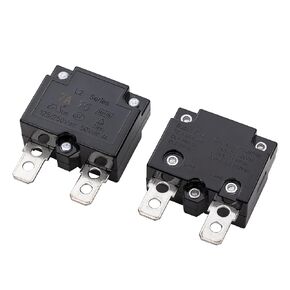 weelye 2Pcs 7A 125/250Vac 50Vdc Automatic Reset Relay Thermal Switch Circuit Breaker Current Overload Protector for Children Riding Electric Car Accessories