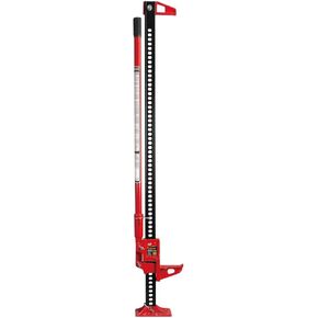 BIG RED TR6502B Torin 60" Ratcheting Off Road Utility Farm Jack, 3 Ton (6,000 lb) Capacity, Red