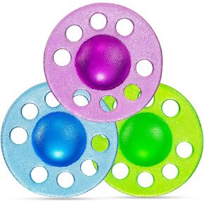 Serenily Finger Stretcher, Hand Exerciser - Hand Grip Strengthener. 3 Level Hand Exercise Ball and Grip Exerciser. Hand Strengthener & Finger Exerciser for Senior & Arthritis. Wrist Strengtheners 3Pk