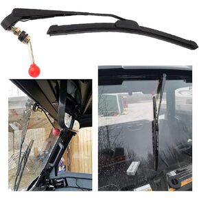 ConPus UTV Manual Wiper Hand Operated Windshield Wiper for Polaris Ranger 570 800 900 1000, Polaris RZR 800 900 1000 XP, Polari General 1000 Can Am Kawasaki Honda Pioneer Golf Cart Hand Operated Wiper