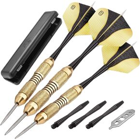 Fat Cat Deluxe Steel Tip Darts with Storage/Travel Case, 23 Grams
