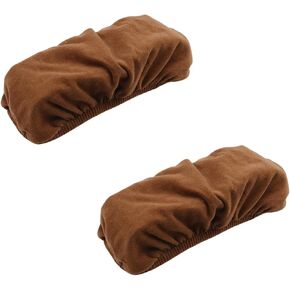 Office Chair Armrest Pads Covers Chair Cushions for Elbow and Forearms Removable Slipcovers (Dark Grey)