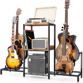 حامل جيتار، رف متعدد الوظائف من 4 طبقات للقيثارات الصوتية، موفر للمساحة in Kuwait