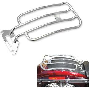Luggage Rack for Heritage, Carrier Support Shelf Fits Rear Solo Seat for Harley Heritage Softail Classic & Softail Deluxe 00-17 Deluxe CVO 2015 (for Softail)