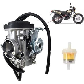 TW200 Carburetor with Inline Fuel Filter Replacement for Yamaha TW200 TW 200 2001-2017 Motorcycle Trailway Carb