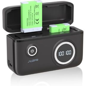 JYJZPB Upgraded Battery Fast Charger Case for Canon NB-13L Battery, with Two Pack NB-13L Batteries Fit for Canon PowerShot G7 X, G7 X Mark II, SX720 HS, SX730 HS, SX740 HS Cameras
