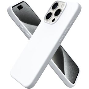 ORNARTO متوافق مع جراب iPhone 15 Pro مقاس 6.1 بوصة، غطاء مطاطي جل ناعم مغطى بالكامل بثلاث طبقات من السيليكون السائل، جراب هاتف نحيف واقٍ مقاوم للصدمات مع بطانة من الألياف الدقيقة المضادة للخدش - وردي طباشيري in Kuwait