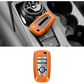 Key Fob Cover Shell, Key Case Cover Holder Protector Compatible with 2018-2023 Ford F-150 Explorer & 2021-2023 Ford Bronco & Bronco Sport, Blue