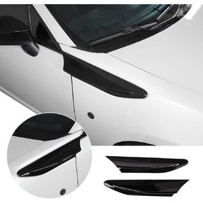 ABS كروم الجانب الحاجز تنفيس الهواء غطاء منفذ الكسوة لسوبارو BRZ تويوتا 86 2013-2021 اكسسوارات مجموعة من 2 قطعة (ألياف الكربون)