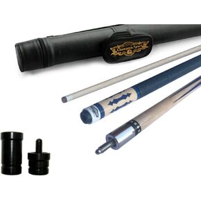 2021 Champion Lost Pieces Series Onora Pool Cue Stick 60 inch Long, Low Deflection Pro Taper, White or Black Hard Case,Model: LPC4, Onora Cue