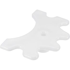 PATIKIL Billiard Bridge Head, Plastic Pool Cue Stick Bridge Head Slide-in Replaceable Cue Accessories for Pool Table, White