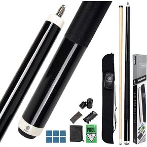 Collapsar Pool Cue Stick,2-Pieces 58" Billiard Pool Table Accessories Set,19-20 oz Pool Cue Kit