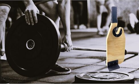 Wooden Mini Deadlift Barbell Jack Weight Plate Changing for Home Gym Exercise Equipment Weightlifting Training Accessory in Kuwait