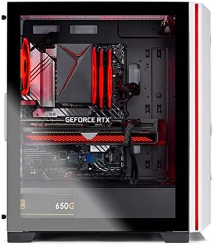 SkyTech Shadow Gaming Computer PC Desktop - Ryzen 5 3600 6-Core 3.6GHz, 1660 Super 6G, 1TB SSD, 16GB DDR4 3000, RGB Fans, AC WiFi, Windows 10 Home 64-bit, Black in Saudi Arabia