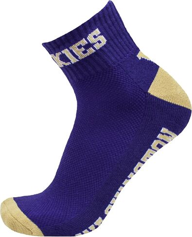 جوارب DB Fan Gear NCAA مرخصة رسميًا من Washington Huskies Purple Quarter in Saudi Arabia