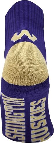 جوارب DB Fan Gear NCAA مرخصة رسميًا من Washington Huskies Purple Quarter in Saudi Arabia