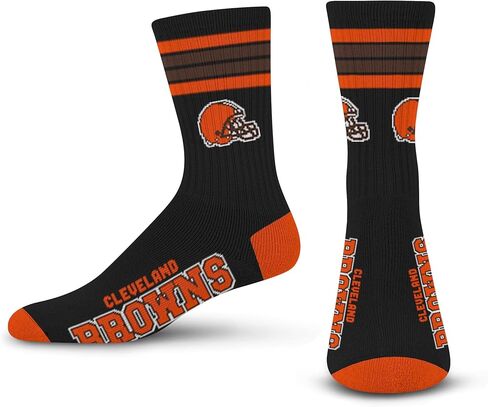 FBF - NFL Black Deuce Deuce Adult Team Logo Crew Dress Socks Footwear for Men and Women Game Day Apparel in Kuwait