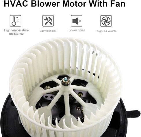 محرك منفاخ Youx Moto HVAC مع منظم - يستبدل 64119227670، 700218، PM9354، 75896 يناسب 2006 BMW 325i، 325xi، 330i، 330xi، 2007-2013 BMW 328i، 335i، 2007-2008 BMW 328xi، 33 5xi in Saudi Arabia