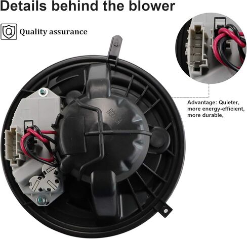 محرك منفاخ Youx Moto HVAC مع منظم - يستبدل 64119227670، 700218، PM9354، 75896 يناسب 2006 BMW 325i، 325xi، 330i، 330xi، 2007-2013 BMW 328i، 335i، 2007-2008 BMW 328xi، 33 5xi in Saudi Arabia