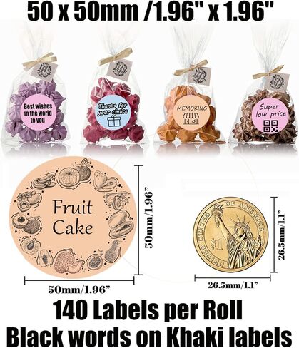 ملصق M110 Label Circle M200 لملصقات الطابعة M220 M200 M221 M120 M110S M110 - وردي/أزرق/كاكي، 1.96 بوصة، دائرة ملصقات Memoking M200 متوافقة مع ملصقات Phomemo M110 مستديرة - 140 قطعة/لفة، 3 لفات in Saudi Arabia
