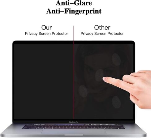 فلتر شاشة خصوصية للكمبيوتر المحمول ANTOGOO متوافق مع Macbook Pro 16، واقي شاشة كمبيوتر محمول مضاد للوهج/مضاد للخدش لجهاز Macbook Pro 16 بوصة موديل A2141 in Kuwait