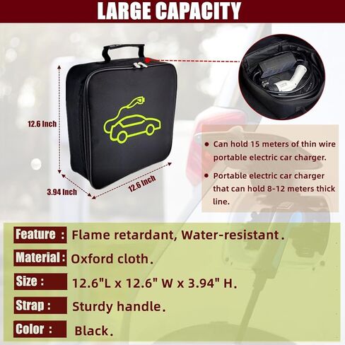 حقائب كابلات EV، تخزين كابلات شواحن EV المحمولة ومنظم لكابلات التوصيل والحبال والخراطيم، مثالية للمركبات الكهربائية، وخرطوم الصرف الصحي RV، وإكسسوارات التخييم in Kuwait