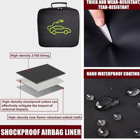 حقائب كابلات EV، تخزين كابلات شواحن EV المحمولة ومنظم لكابلات التوصيل والحبال والخراطيم، مثالية للمركبات الكهربائية، وخرطوم الصرف الصحي RV، وإكسسوارات التخييم in Kuwait