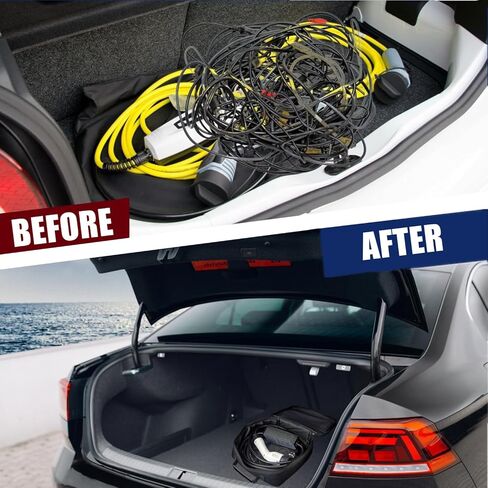 حقائب كابلات EV، تخزين كابلات شواحن EV المحمولة ومنظم لكابلات التوصيل والحبال والخراطيم، مثالية للمركبات الكهربائية، وخرطوم الصرف الصحي RV، وإكسسوارات التخييم in Kuwait