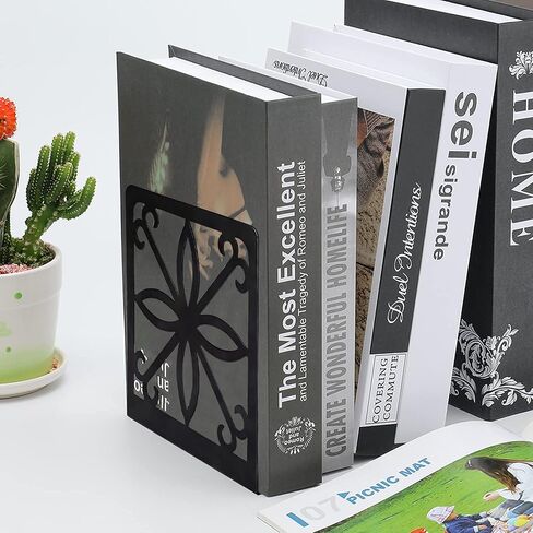 megrez نهايات الكتب الفنية المعدنية، نهايات الكتب الثقيلة للأرفف 2 حزمة سدادة الكتب لمكتبة المدرسة المكتبية، أسود in Saudi Arabia