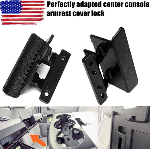 ASOOLL Center Console Armrest Cover Latch, Suitable for 07-14 Silverado, Avalanche, Suburban, Sierra, Yukon, Escalade-Perfect Replacement for OEM Part 20864151, 20864153, 20864154 in Saudi Arabia