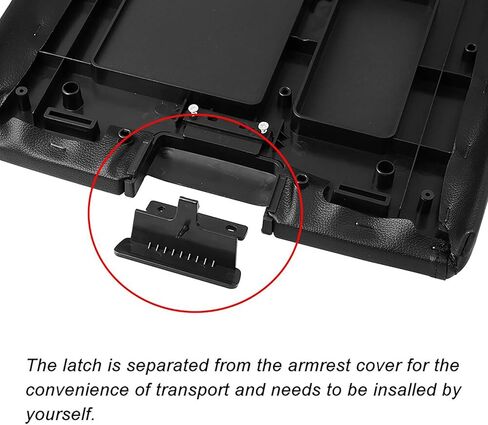 ASOOLL Center Console Armrest Cover Latch, Suitable for 07-14 Silverado, Avalanche, Suburban, Sierra, Yukon, Escalade-Perfect Replacement for OEM Part 20864151, 20864153, 20864154 in Saudi Arabia