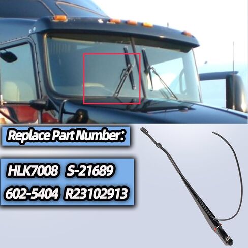 602-5404 ذراع ممسحة الزجاج الأمامي من جانب الركاب مناسب لـ Kenworth T600 2008-2012، مناسب لـ Kenworth T600A 2006-2007، مناسب لـ Kenworth T660 T800 2006-2012، ذراع ممسحة الزجاج الأمامي الأيمن in Saudi Arabia