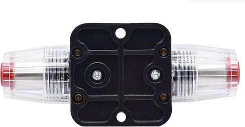 Cllena 20A Car Audio Inline Circuit Breaker Reset Switch Fuse 12V-24V DC for Car Marine Boat Automotive Audio System Protection in Saudi Arabia