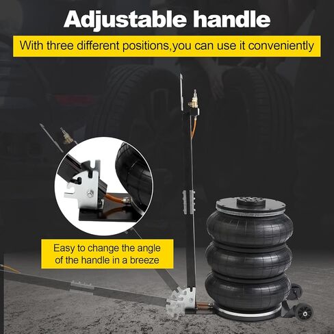 رافعة هوائية ثلاثية الأكياس 5 طن، رافعة سيارة هوائية سريعة الرفع ومقبض قابل للتعديل لإصلاح السيارة in Kuwait