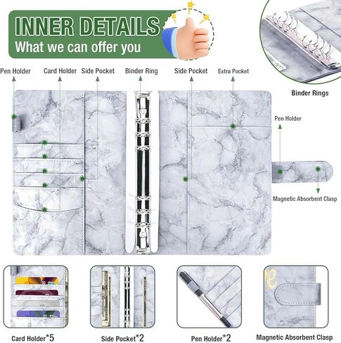 100 مغلف تحدي توفير المال، كتاب موثق تحدي التوفير مع مغلفات، مجلد توفير المال مع 30 ورقة مظاريف نقدية، مجلد ميزانية ممتع وهادف لتوفير 5050 دولارًا (رمادي) in Kuwait