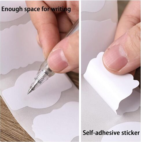 SallyFashion 2 x 3 Inch Brown Label Stickers, 300PCS Self-Adhesive Handmade Bottle All-Purpose Jar Labels for Presents Cosmetic Decoration Jars Food Craft in Saudi Arabia
