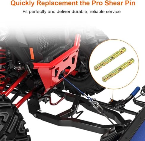 4 قطع من دبوس القص الاحترافي لمركبة Polaris ATVs Snow Plow Glacier، ملحقات دبوس مقص محراث الثلج البديلة المتوافقة مع Polaris ATV 2015-2019 Sportsman استبدال 2205063 in Kuwait