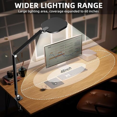 2 Packs Video Conference Light for Computer, Webcam, Video Recording | 15W LitONES Desk Ring Light for Zoom Calls Meeting with C-Clamp & Metal Swing Arm, Remote, Memory & Timing CRI 97.8 in Saudi Arabia