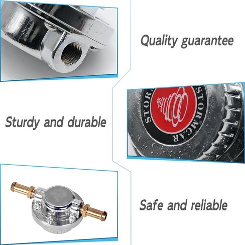1-5 PSI Manual Adjustable Fuel Pressure Regulator Kit, Carburetor Carb Fuel Pump FPR, Automotive Fuel Pressure Control Valve for Carburettor Engines in Saudi Arabia