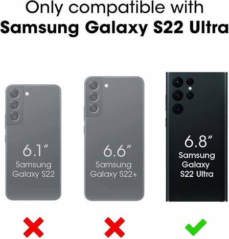 حافظة OtterBox Galaxy S22 Ultra Symmetry Series - شفافة، فائقة النعومة، متوافقة مع الشحن اللاسلكي، حواف مرتفعة تحمي الكاميرا والشاشة in Kuwait