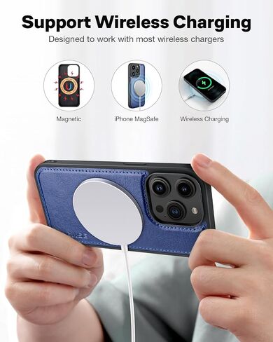 OCASE for iPhone 15 Detachable Wallet Case with Card Holder, [2 in 1] PU Leather Flip Folio Case with RFID Blocking Magnetic Stand Removable Shockproof Phone Cover for iPhone 15 6.1 Inch, Black in Kuwait